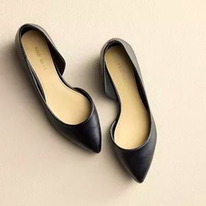 Nine West Saige Women’s D’Orsay Black Point Toe Flats (6.5)